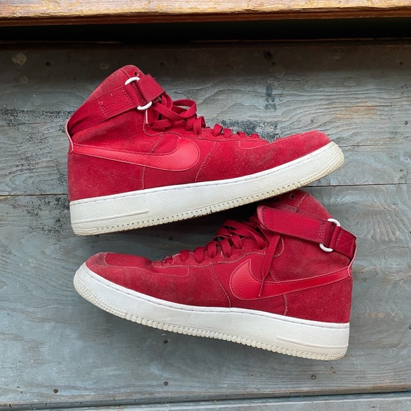 red suede af1 high